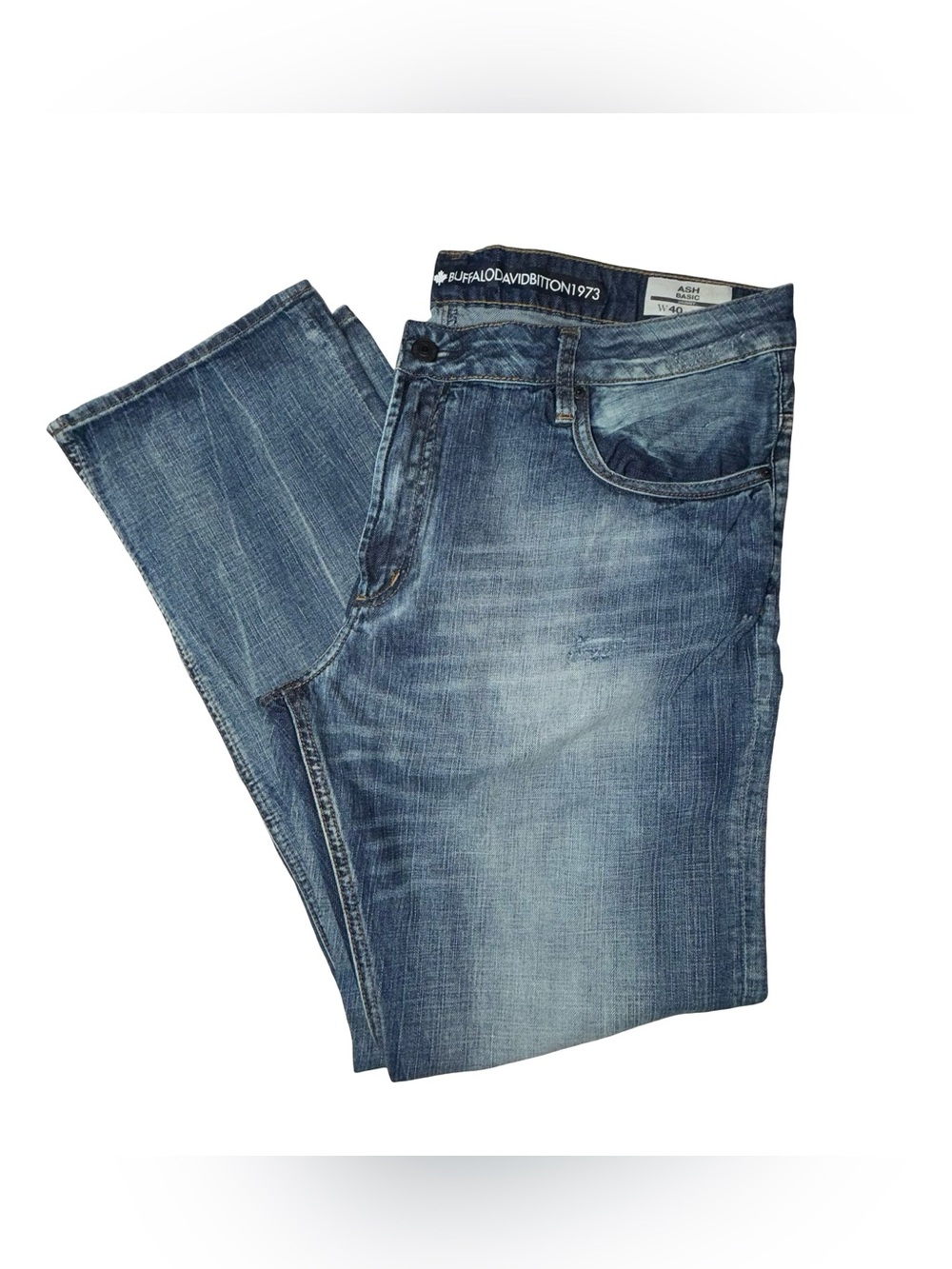 Buffalo David Bitton Men’s Skinny Jeans in Washed Blue